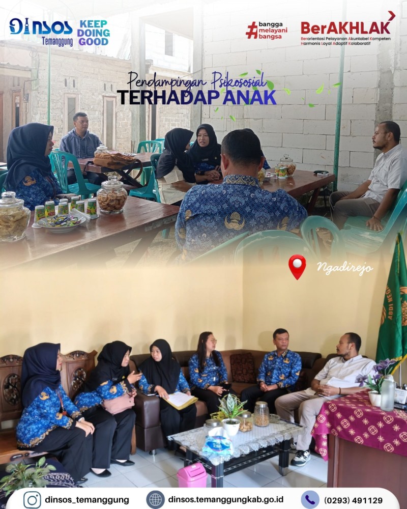 Dinas Sosial melakukan pendampingan psikososial terhadap anak korban pembunuhan