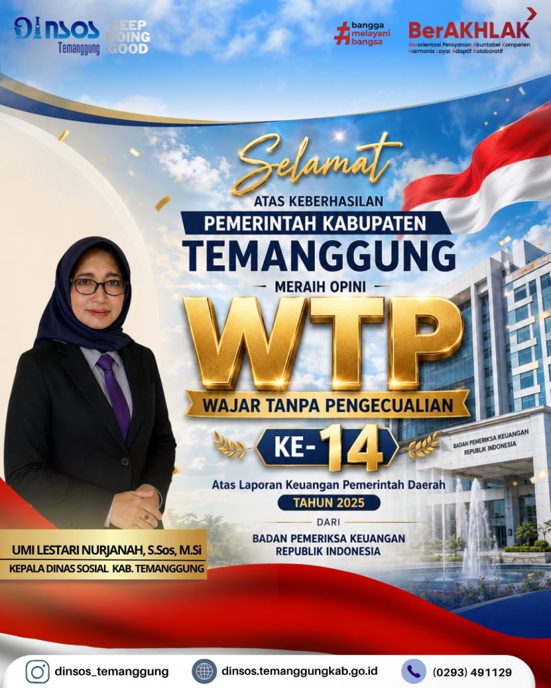SELAMAT KAB.TEMANGGUNG MERAIH WTP