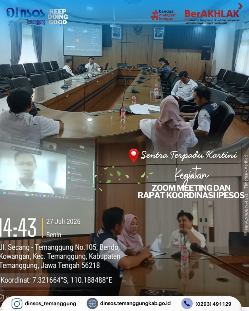 Rapat koordinasi IPESOS di Sentra Terpadu Kartini Temanggung