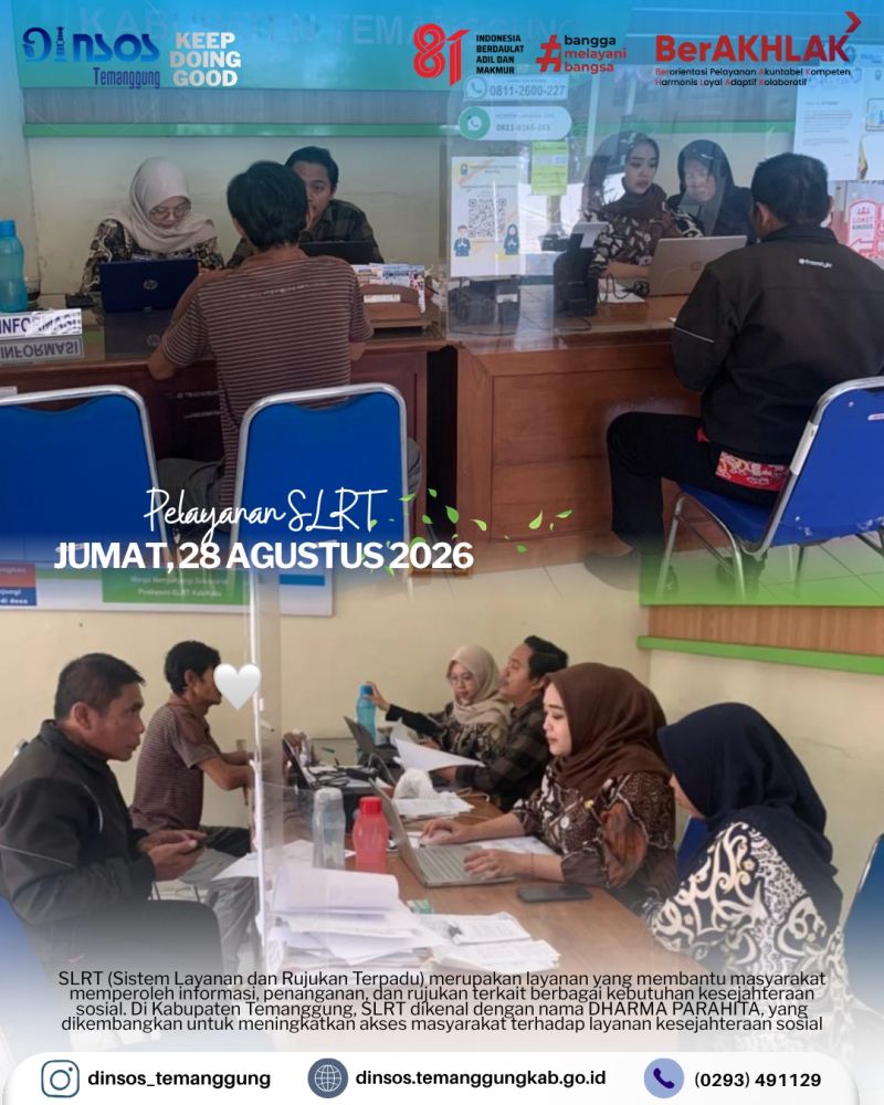 Layanan SLRT Dinas Sosial