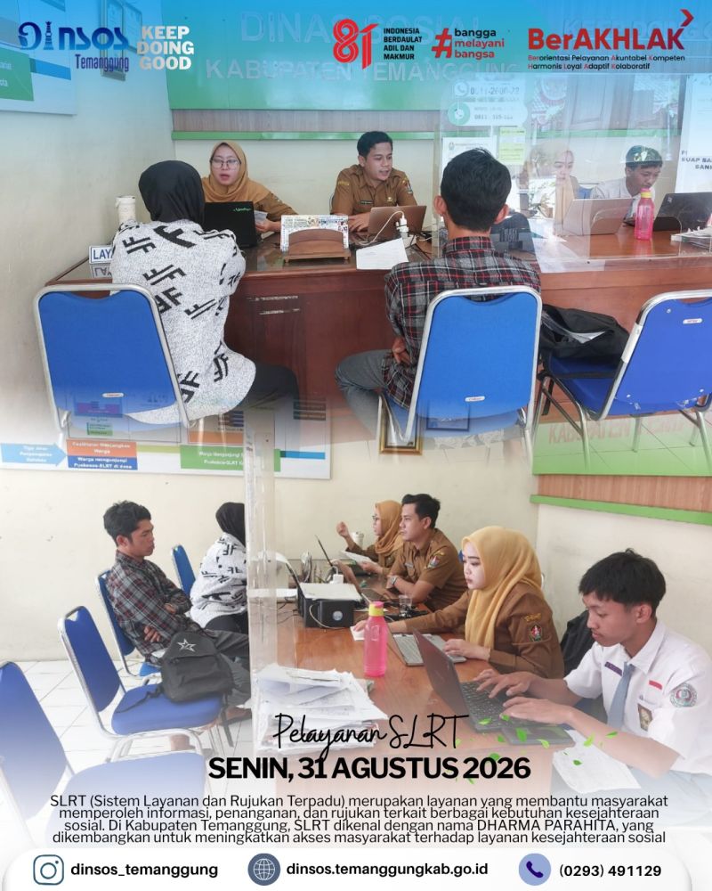 Layanan SLRT Dinas Sosial