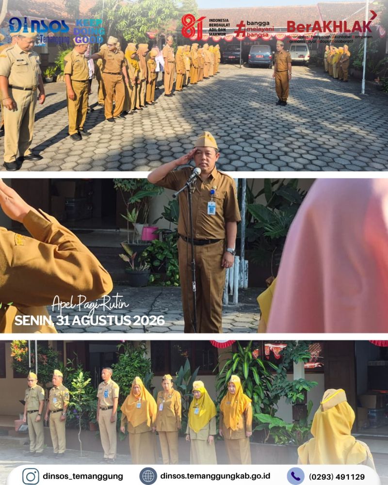 Apel pagi Dinas Sosial