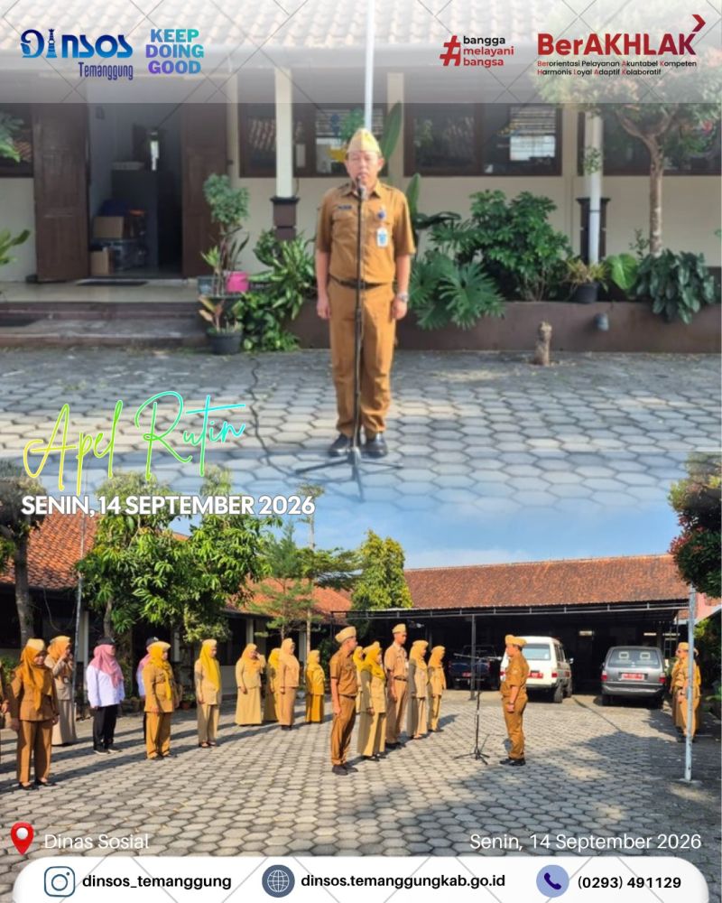 Apel pagi Dinas Sosial