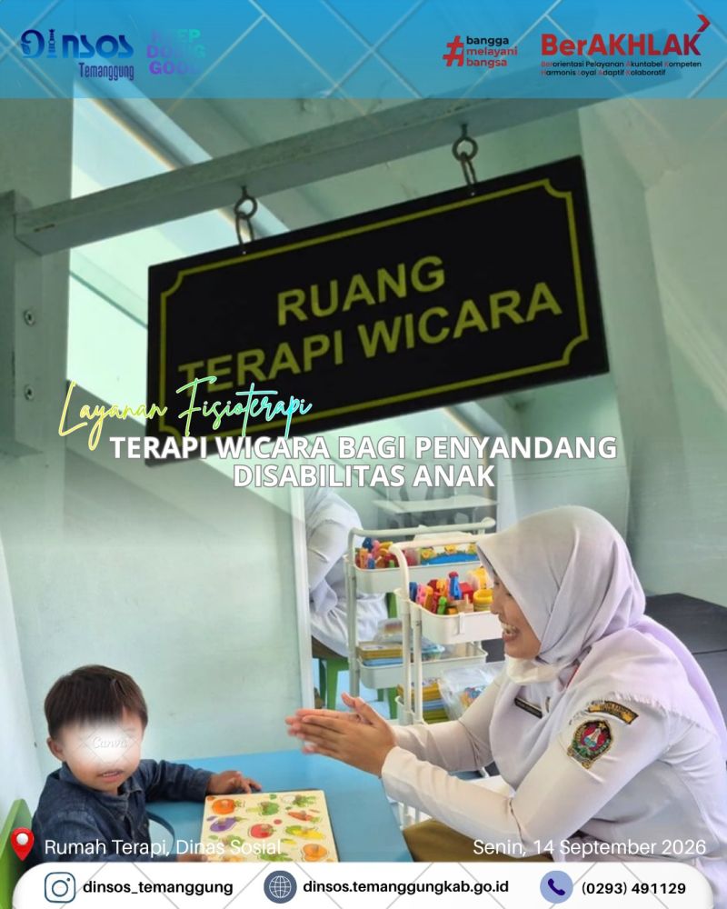 Layanan terapi wicara bagi anak disabilitas di Rumah Terapi Tanda Cinta