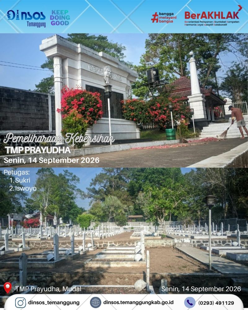 Pembersihan Taman Makam Pahlawan Prayudha  Mudal