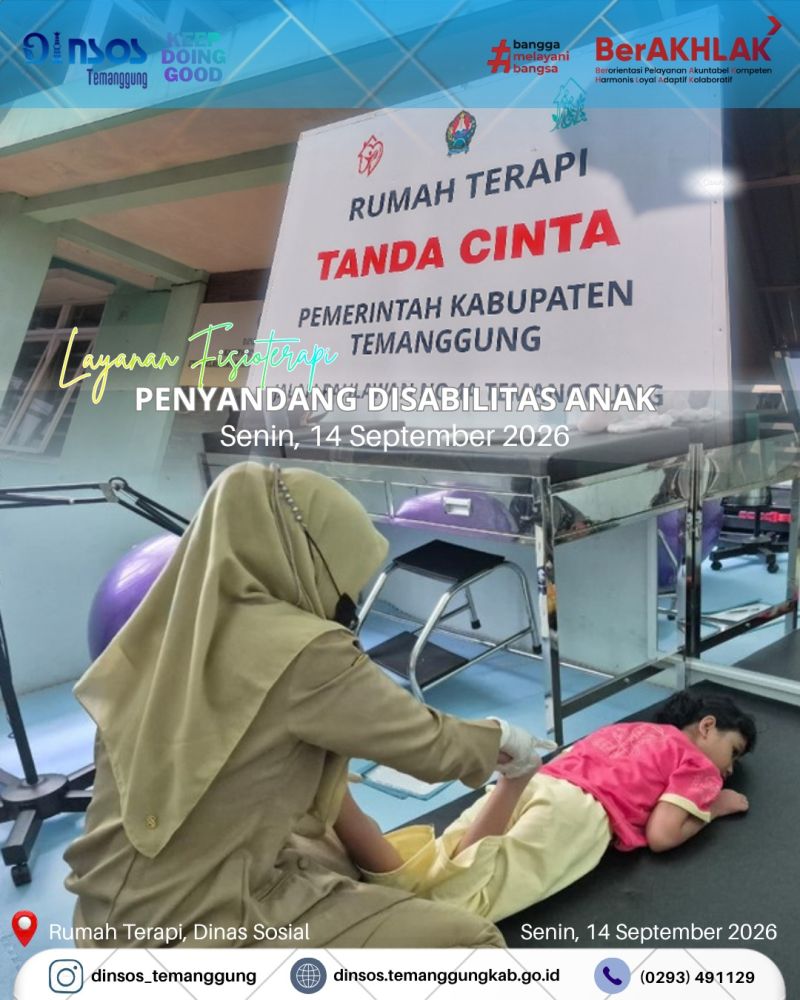 Layanan fisioterapi disabilitas anak di Rumah Terapi Tanda Cinta
