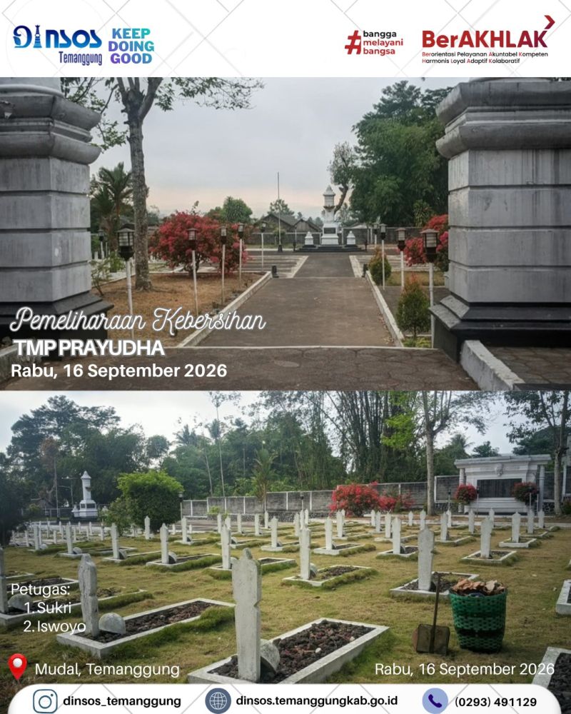 Pembersihan Taman Makam Pahlawan Prayudha  Mudal