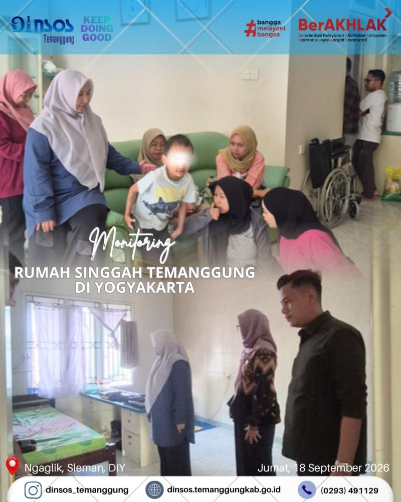 Monitoring Rumah Singgah Temanggung di Yogyakarta