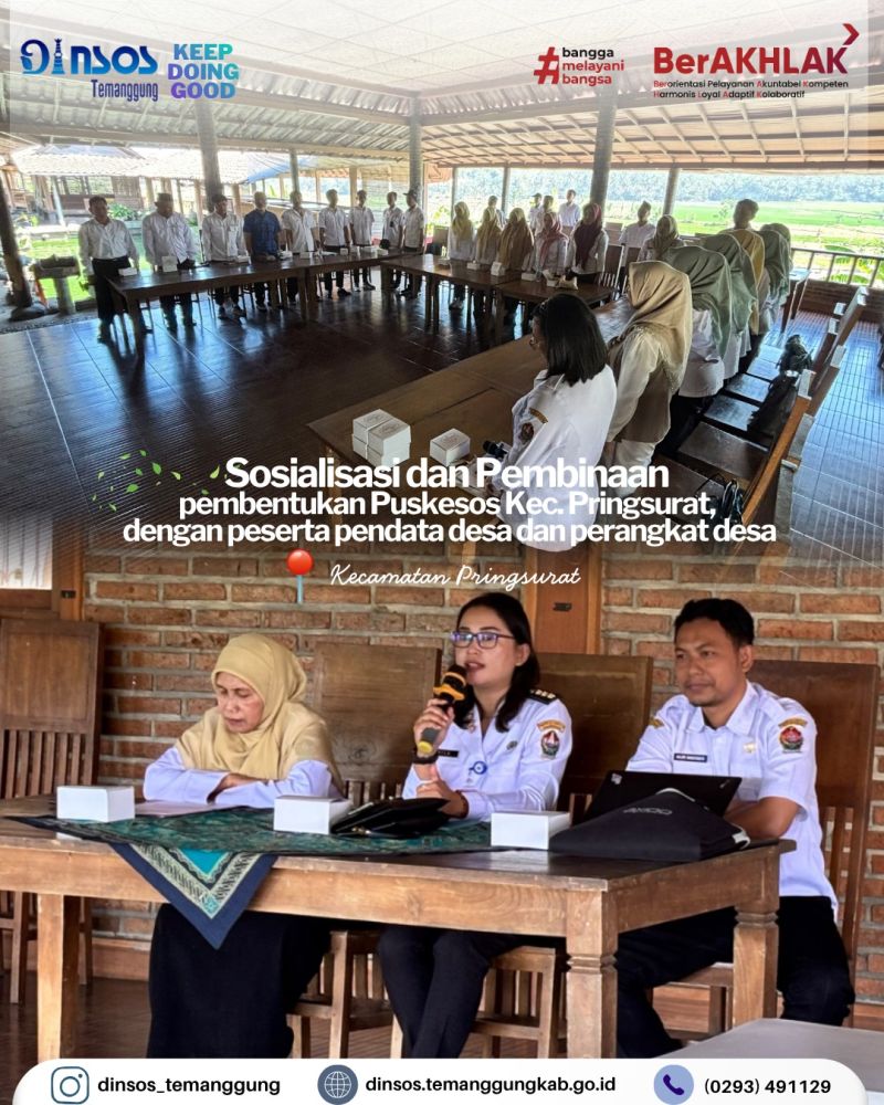 Sosialisasi dan  pembinaan pembentukan Puskesos Kec. Pringsurat
