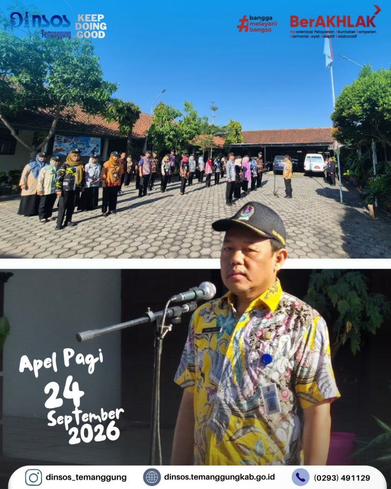 Apel pagi Dinas Sosial