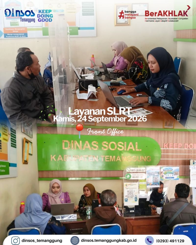 Layanan SLRT Dinas Sosial
