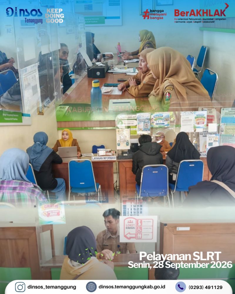 Layanan SLRT Dinas Sosial