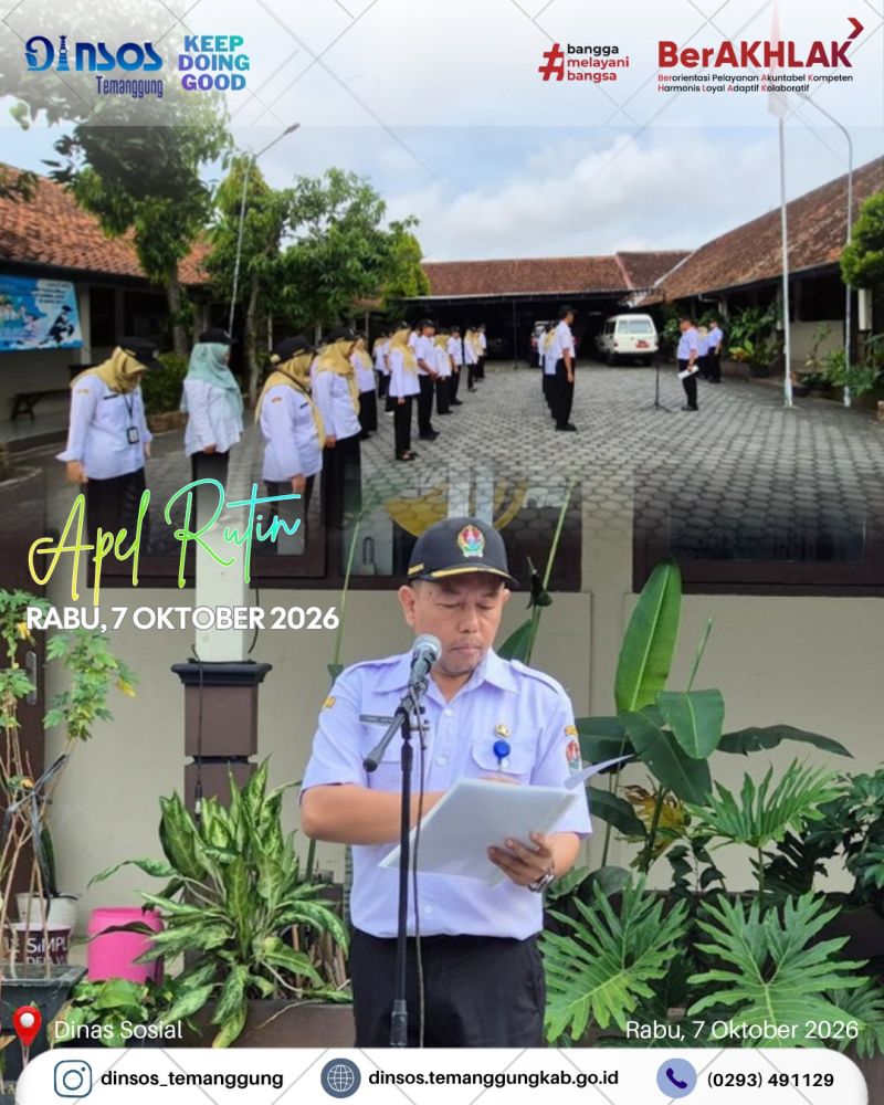 Apel pagi Dinas Sosial