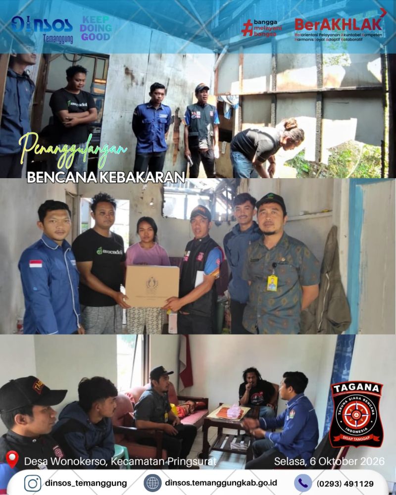DINSOS TEMANGGUNG HADIR, TANGGAP DAN PEDULI