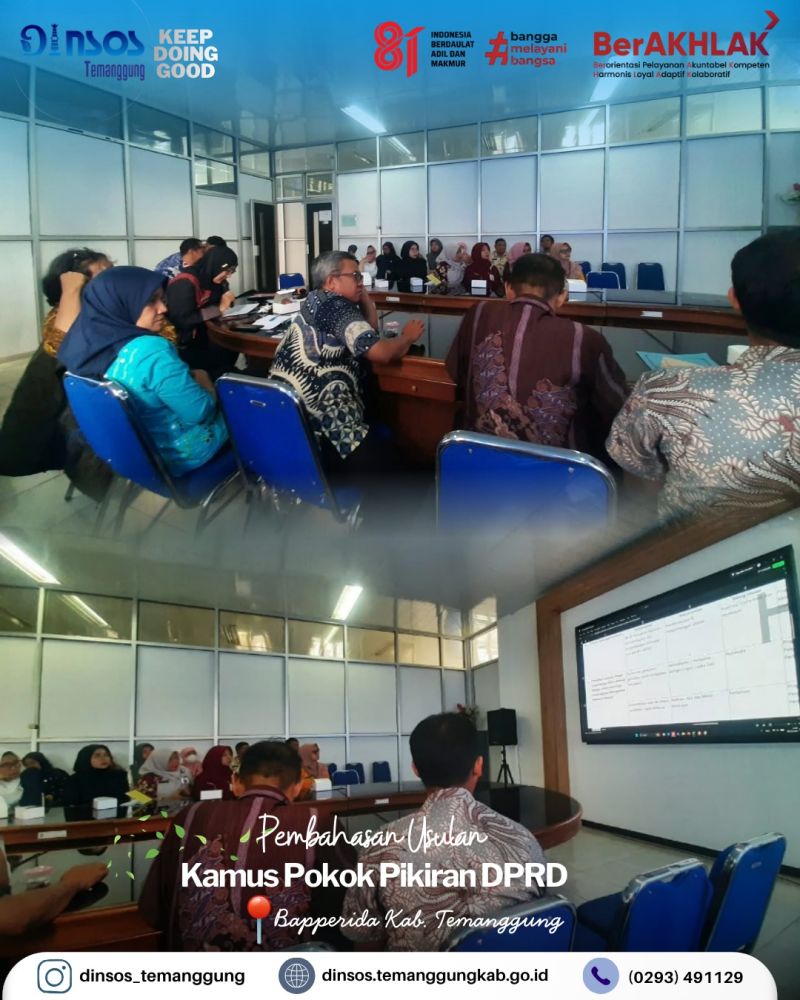 RAPAT PEMBAHASAN KAMUS POKOK-POKOK PIKIRAN DPRD