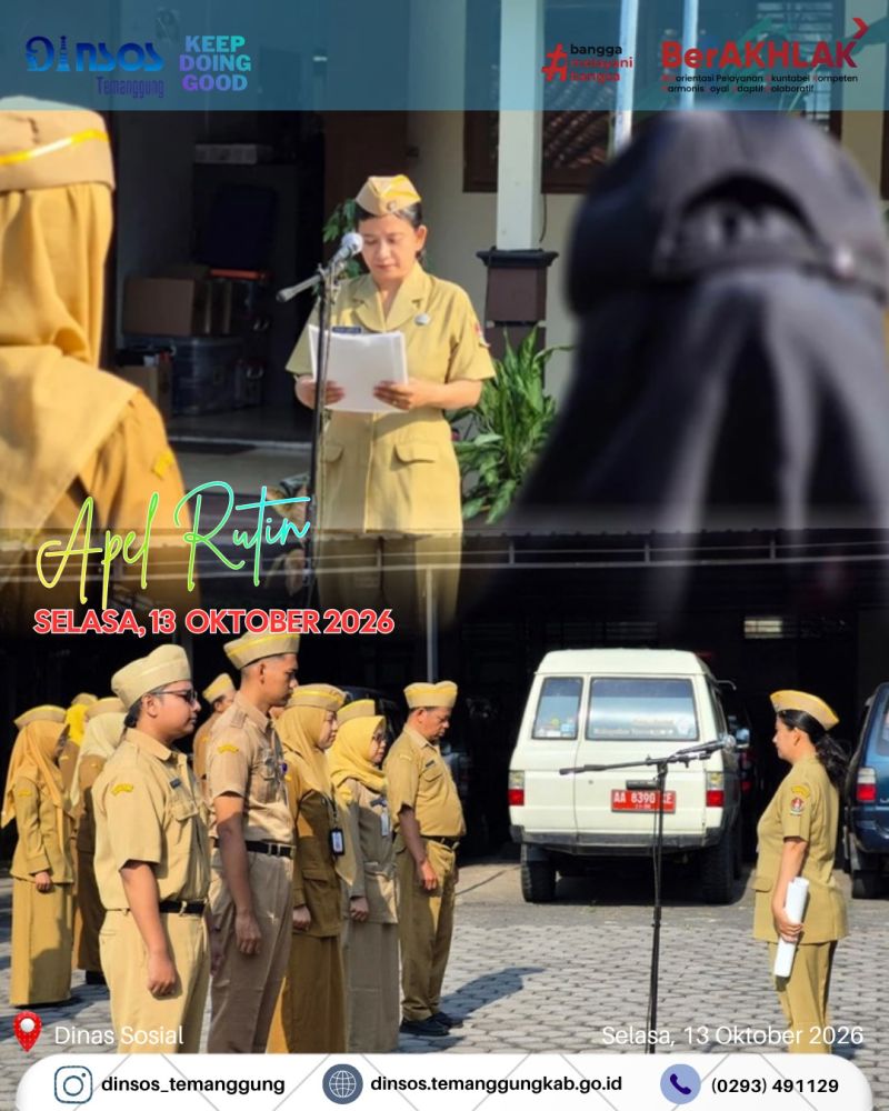 APEL PAGI RUTIN DINAS SOSIAL