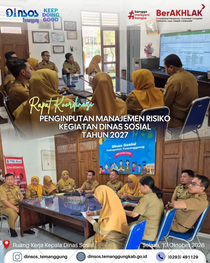 RAPAT KOORDINASI PENGISIAN MANAJEMEN RISIKO KEGIATAN TAHUN 2027