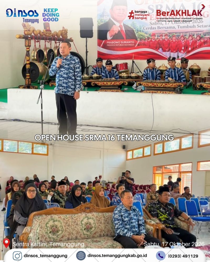 Open House Sekolah Rakyat Menengah Atas (SRMA) 16 Temanggung