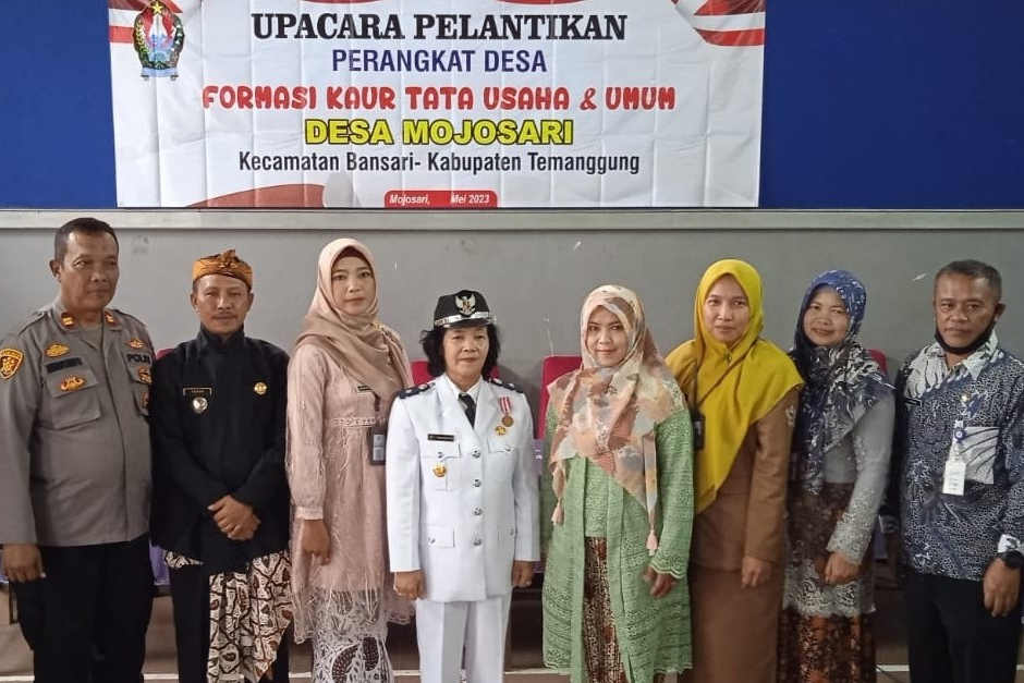 Pelantikan Perangkat Desa Formasi Kepala Urusan Tata Usaha dan Umum Desa Mojosari