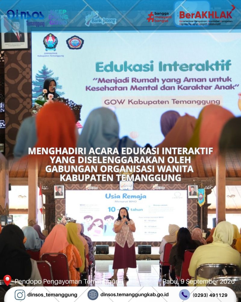 Menghadiri Gabungan Organisasi Wanita